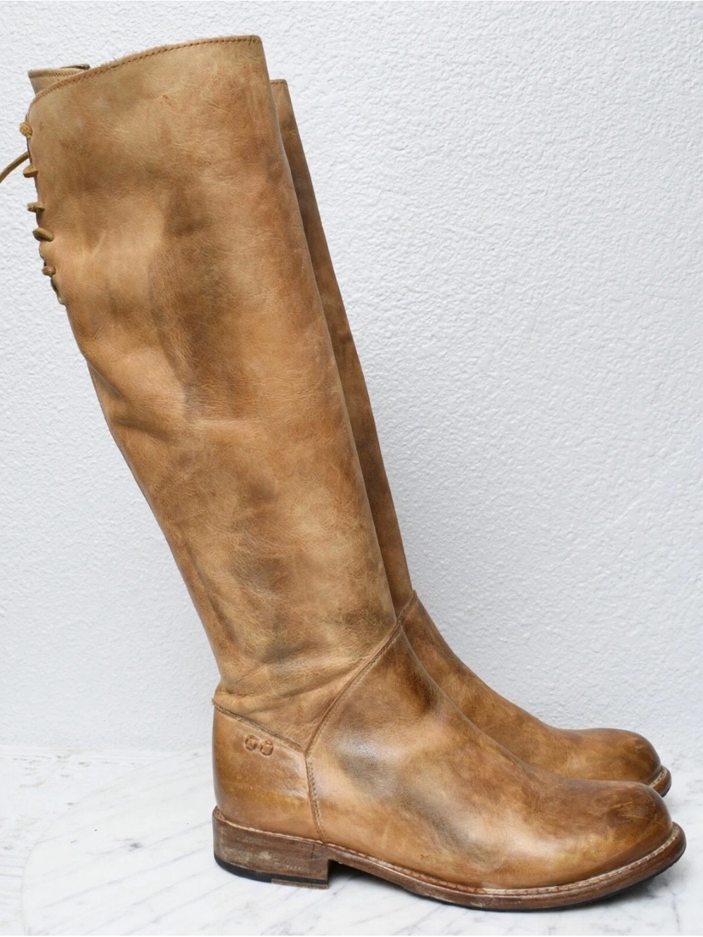 BED STU Women’s Classic Tall Leather Equestrian Riding Boots Camel Brown 9.5 - Picture 4 of 8
